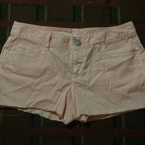 baby pink loft shorts